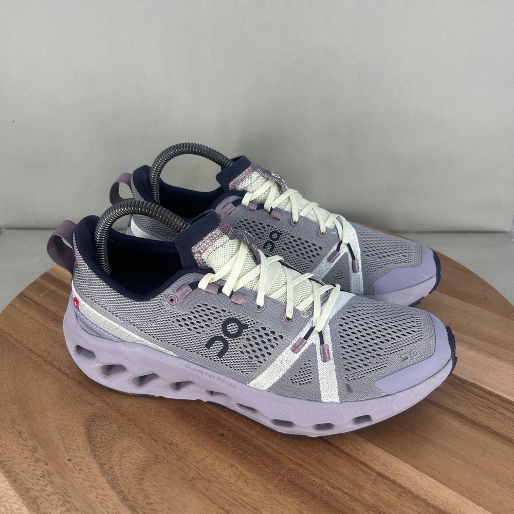 On Running Cloudsurfer Trail Lavender Grey Running Shoes 3WE10102149 Womens 8